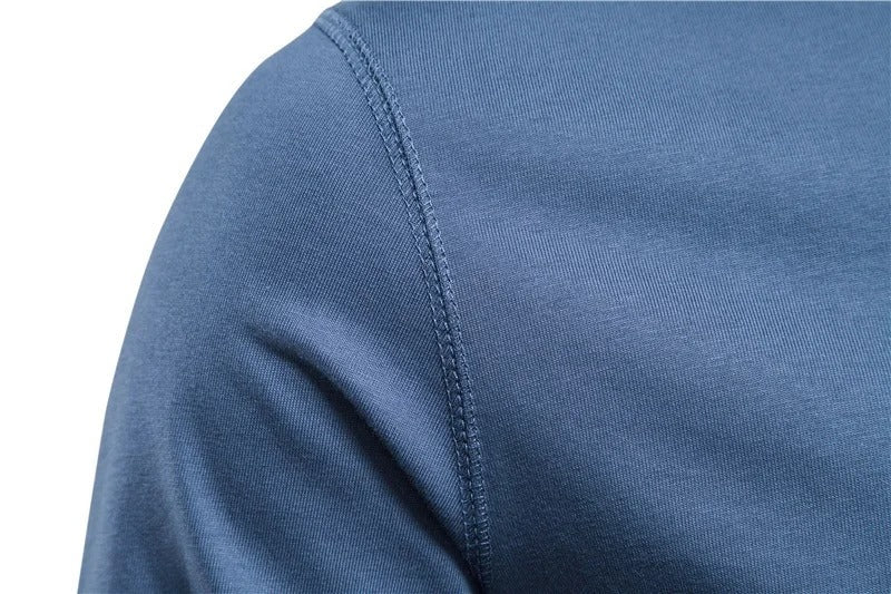 Henley Neck Long Sleeve T-Shirt