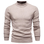 Men's Mock Neck Knit Pullover Sweater