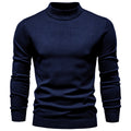 Men's Mock Neck Knit Pullover Sweater