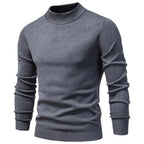 Men's Mock Neck Knit Pullover Sweater