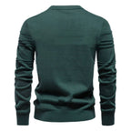 Men's Crosshatch Knit Crewneck Sweater