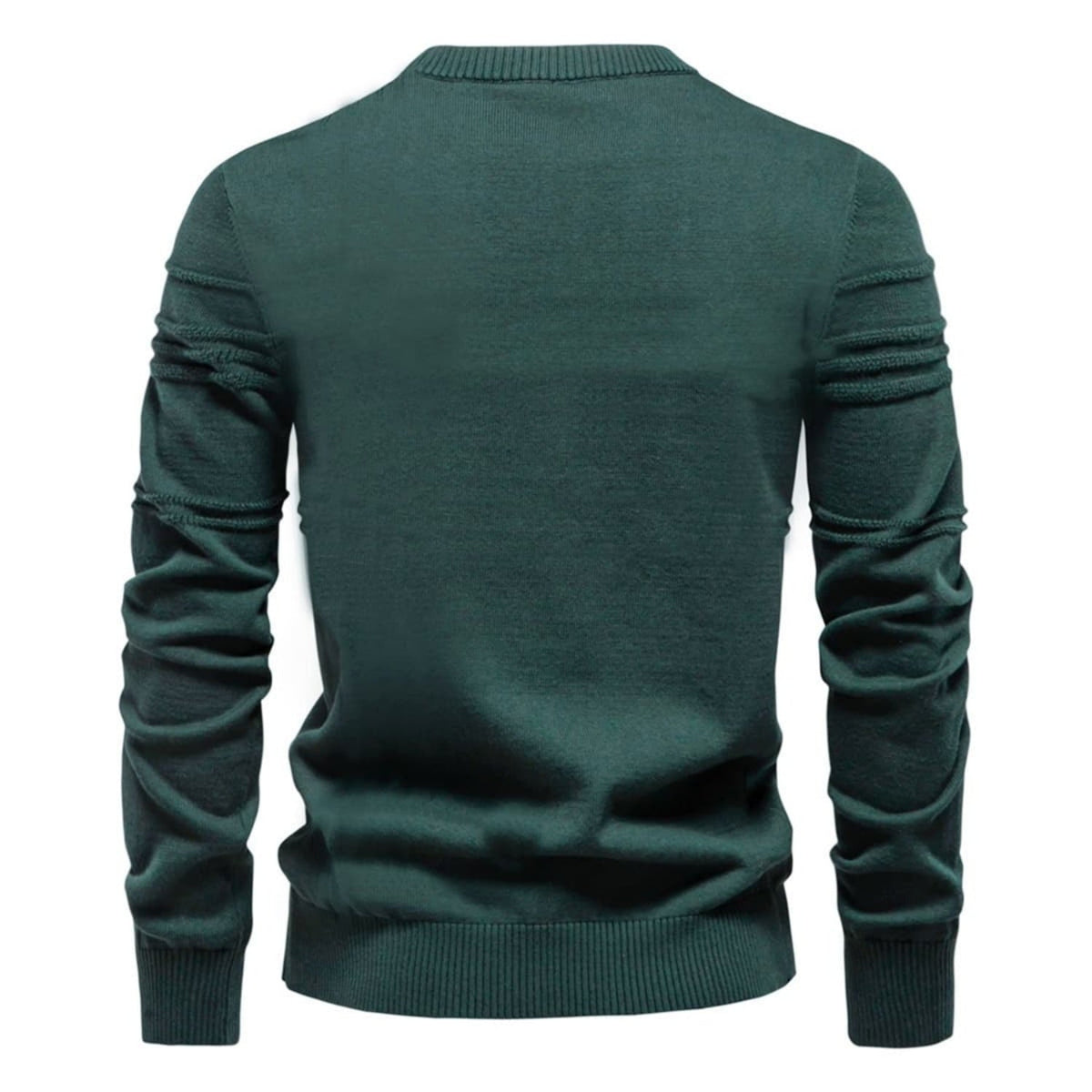 Men's Crosshatch Knit Crewneck Sweater
