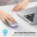 Dual Mode RGB Rechargeable Wireless Mouse