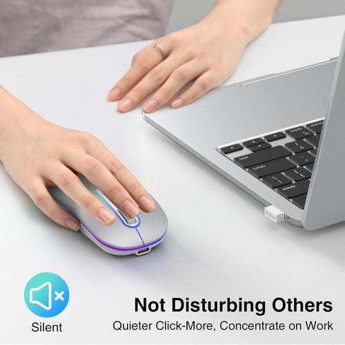 Dual Mode RGB Rechargeable Wireless Mouse