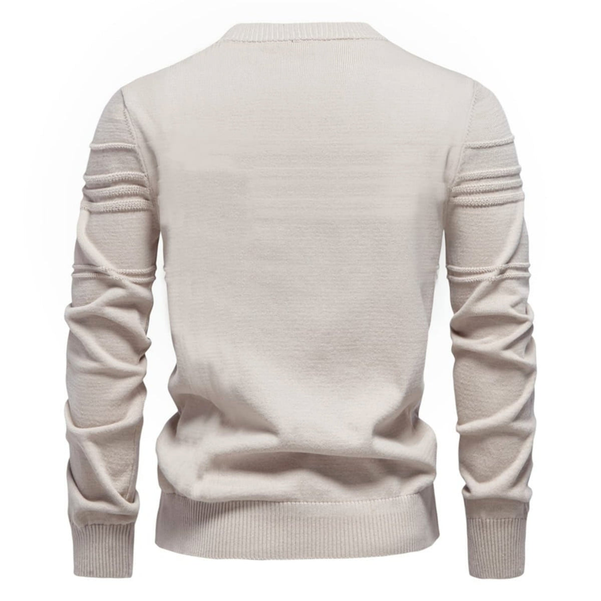 Men's Crosshatch Knit Crewneck Sweater