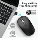 Type‑C 2.4G Wireless Ergonomic Silent Mouse