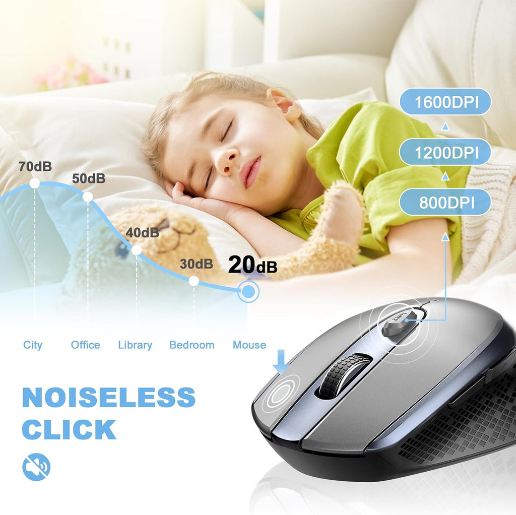 Slim Electroplated 2.4G Wireless Silent Mouse