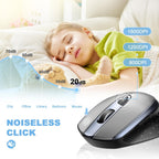 Slim Electroplated 2.4G Wireless Silent Mouse
