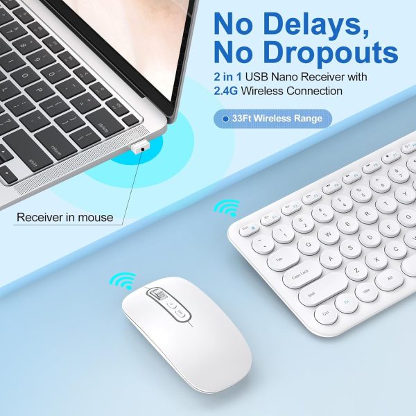 2.4G Wireless Rechargeable Keyboard & Mouse Combo