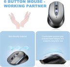 Slim Electroplated 2.4G Wireless Silent Mouse