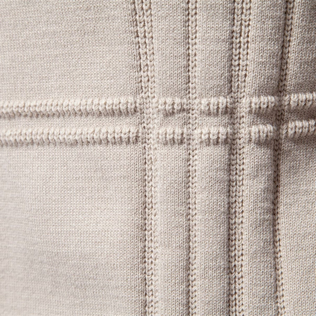 Men's Crosshatch Knit Crewneck Sweater