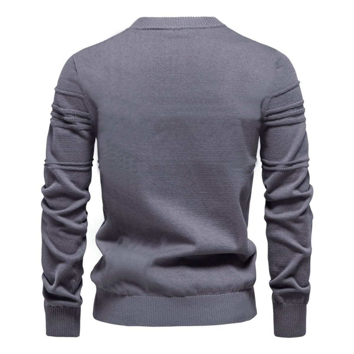 Men's Crosshatch Knit Crewneck Sweater