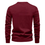 Men's Crosshatch Knit Crewneck Sweater