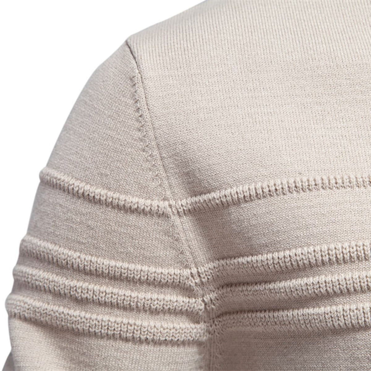 Men's Crosshatch Knit Crewneck Sweater