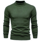 Men's Mock Neck Knit Pullover Sweater