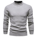 Men's Mock Neck Knit Pullover Sweater